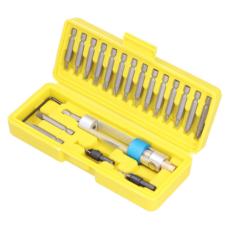 20Pcs Screwdriver Converter 180° Rotation Various Specifications Multifunctional Drill Driver