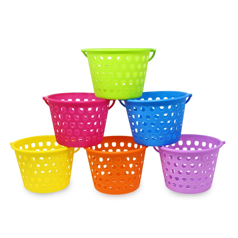 JOYIN 6 Pieces 8" Easter Egg Baskets with Handle and