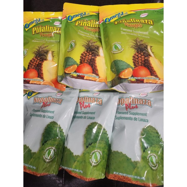 IBITTA 3 NOPALINZA & 3 PIÑALINAZA IBITTA FLAX SEED SUPPLEMENT