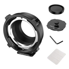 Herphomes PL-E Lens Mount Adapter, for PL Lens to Sony E/NEX Mount Cameras A7S3/FS7/5/FX9 /A7R4/R3/a Series/Nex Series (PL-E/PL-NEX Black)