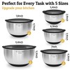 Mixing Bowls with Lids Set - Non-Slip, Airtight Warp-Proof TPR-AS