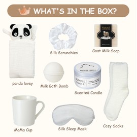 New Mom Gifts, 8PCS New New Mommy Care Package, Pregnancy Gifts for Expecting Moms, First Time Mothers Day Gift for New Mom, Pregnancy Gift Basket Essentials, Pregnancy Gifts for Wome