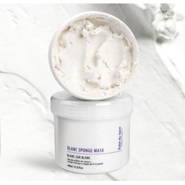 Eclat Dutin White Clay Mask Pack Blanc Sponge Pore Pack Wash-Off Pack 400ml / 에끌라뒤땅 화이트 클레이 마스크팩 블랑 스펀지 모공팩 씻는 워시오프 팩 400ml