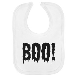 Azeeda 'Boo!' Soft Cotton Baby Bib (BI00061313)