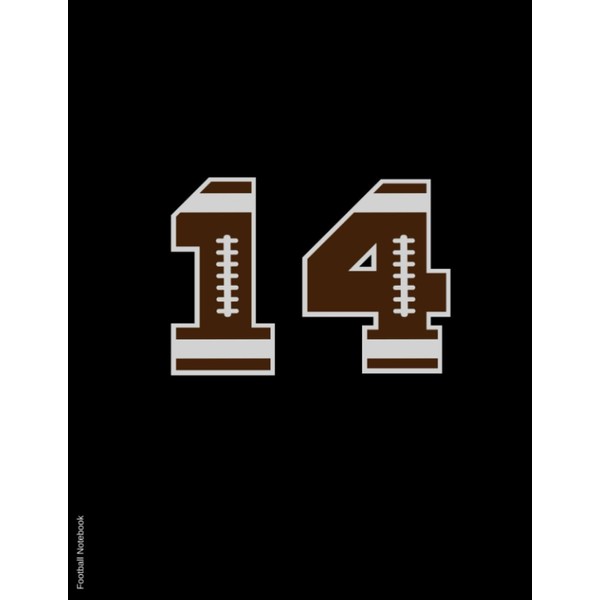 Football Notebook #14: College Ruled Composition Football Notebook Journal |
