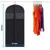 Plixio 60” Black Garment Bags for Hanging, Men Suit Bag