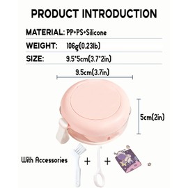 MURRI&MURRDI Retainer Case, Clear Denture Case, Large Denture Bath Box with Strainer Basket, Denture Storage Soak Container for Travel, Mouth Guard Cleaning Case, Braces Holder Cleaner Cup (D Black)