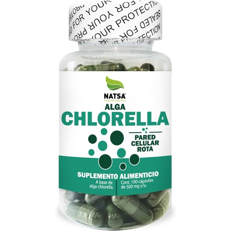 NATSA Chlorella 100 cápsulas, calidad Premium