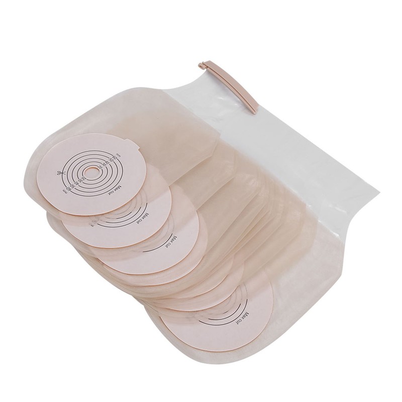 10pcs OnePiece Silicone Colostomy Bag SkinFriendly Ostomy Bag Pouch for