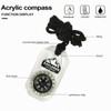 Orienteering Compass,Acrylic Compass | Navigation Backpacking Compass with Rope, Orienteering