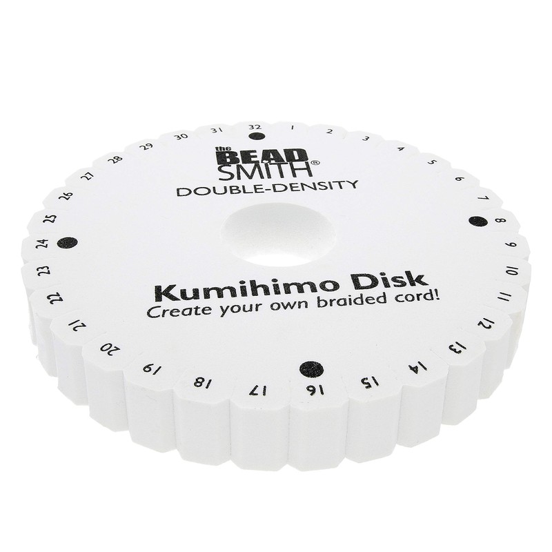 The Beadsmith Round Kumihimo Disk, 6 inch Diameter, 0.75” (20mm)