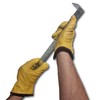 LLB Premium Fleece Lined Yellow Leather Winter Thermal Cold Work