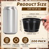 200 Count 4 oz Hard Plastic Coffee Cup Bulk Tea