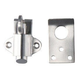 Urjumpea Door Latch Lock Stainless Steel Security Pull Ring Spring Automatic Bounce Door Bolt Gate Latch for Window Shed Gate Toilet Bedroom