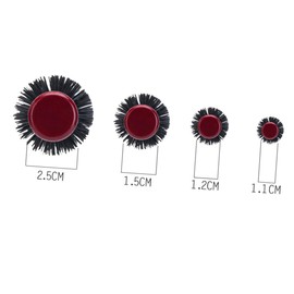 Beavorty Detangling Brush Straight Hair Comb Nylon Bristle Comb Hair Tool Wooden Handle