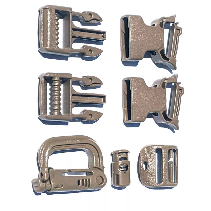 USMC Coyote Buckle Set QR Repair Kit for FILBE Pack