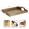 Kate and Laurel Myo Transitional Metal Rectangle Tray; 17 x