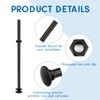 Zonon 12 Sets 1/2 x 10 Inch Black Carriage Bolt