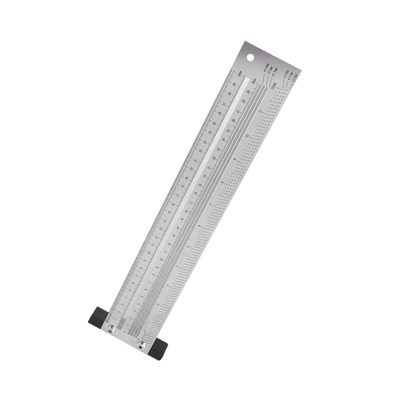 Ultra Precision Marking Ruler Stainless Steel Woodworking Scribing Ruler Gauging