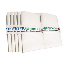 Ultimate Cloth The Original Streak Free Cloth - 100% MiraFiber - Incredible Miracle Cloth that Cleans with WATER ONLY - Windows and all Glass, Mirrors, Stainless Steel, Granite, Quartz, TV and Computer Screens, Cars, Boats, Kitchens, Bathrooms, and More 