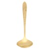 Serving Spoon Mirror Polished Brass Glossy Edges Heavy Duty Round