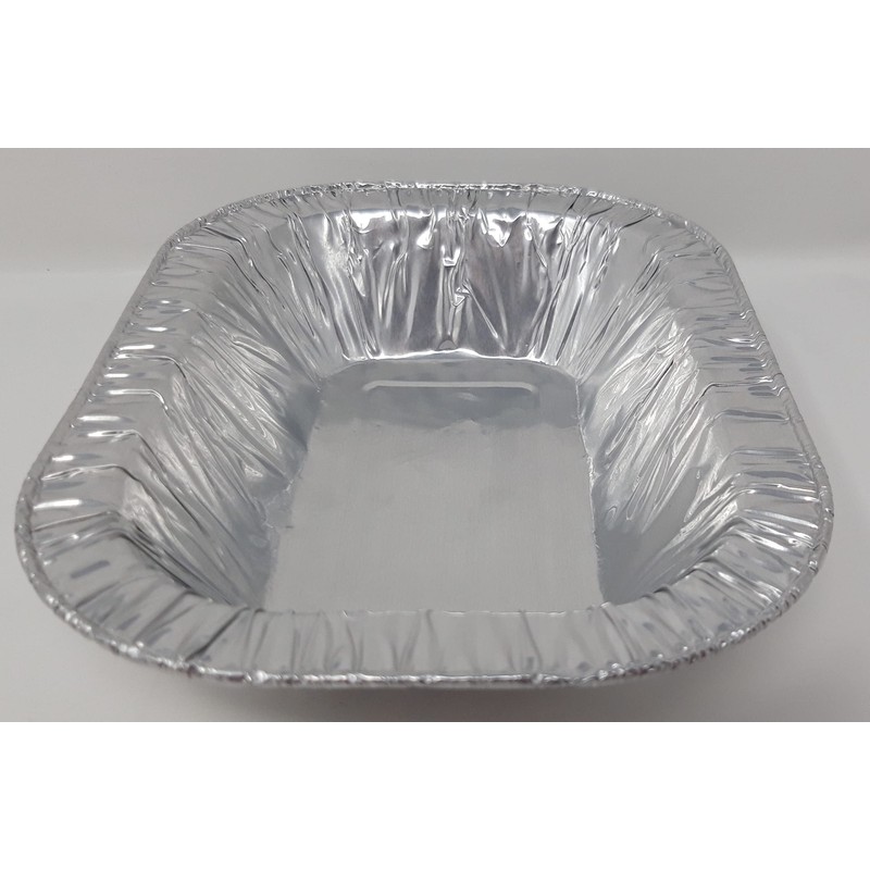 12 x 19cm Aluminium Foil Rectangle Pie Dish Tray Pan
