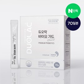 Duolak (self-produced product) DUOLAC BIOGUARD High Viability Lactobacillus 70 sachets, 1 pack / 듀오락 바이오가드 생존력 강한 유산균 70포, 1개