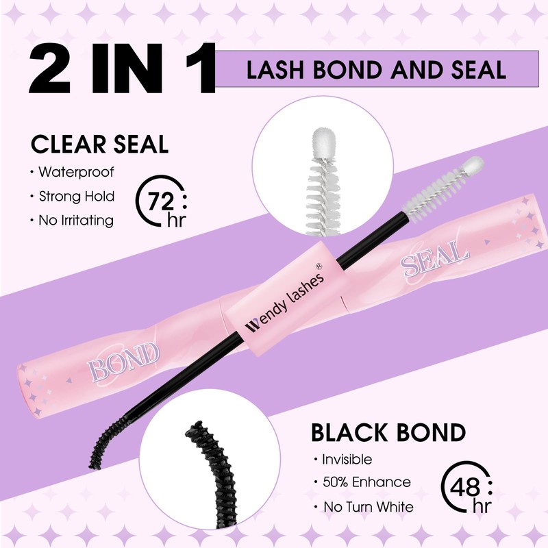 Wimpernkleber Bond and Seal Lash Glue Schwarzer Wimpern Kleber für