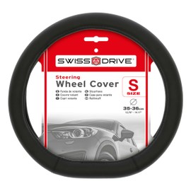 Car Steering Wheel Cover Model DT1 Type Black 35-36 cm Diameter Non-Slip Breathable