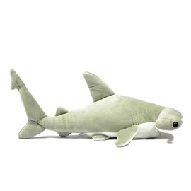 Simulation Hammerhead Shark Plush Toys, Hammerhead Shark Stuffed Animals Cute and Soft Realistic Ocean Animal Plush Kids Birthday Gift Family Decorations