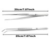 2Pcs Stainless Steel Tweezers for Kitchen, Cooking, Industrial work, Laboratory