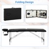 RROCOSIA Massage Table, 73 Inch Height Adjustable 2 Fold Aluminium