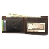 Fire Fighter Front Pocket Slim Fold Wallet Embossed Leather