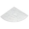 Jusmioke 9 Inch Marble Corner Shower Shelf for Bathroom, Shower