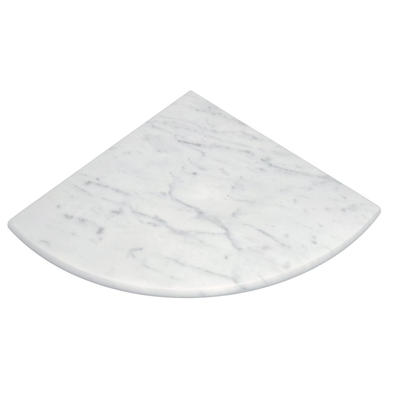 Jusmioke 9 Inch Marble Corner Shower Shelf for Bathroom, Shower
