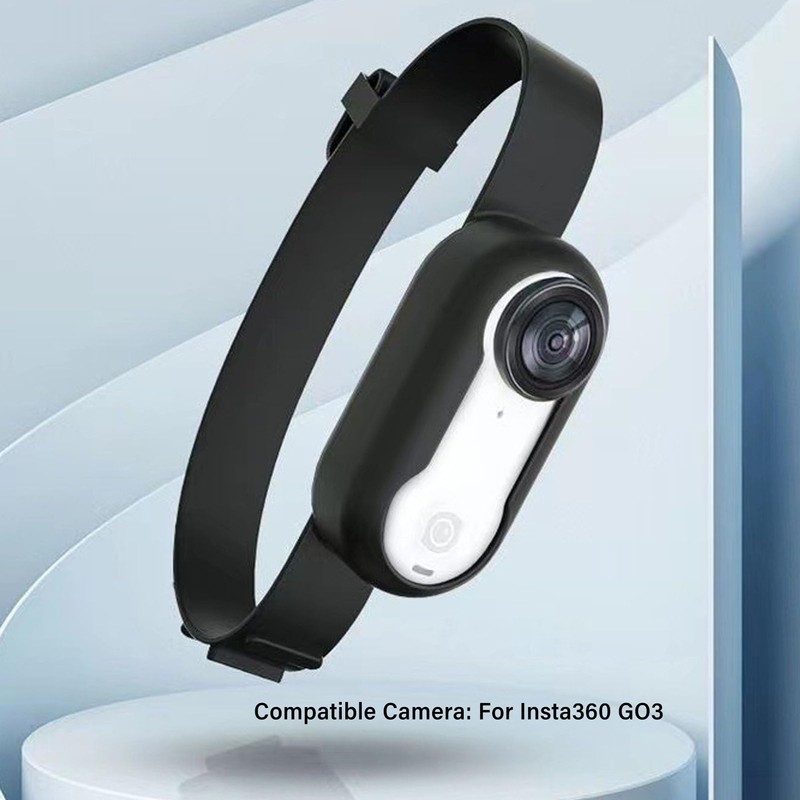 Cat Camera Collar for GO3, Adjustable Silicone Wristband Dog Collar