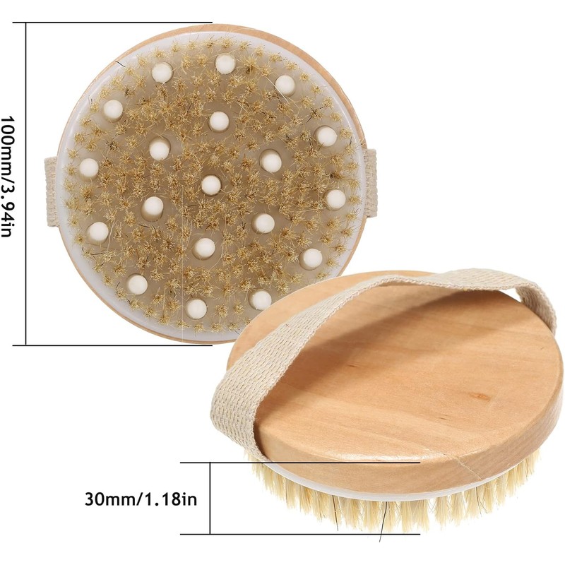 Cepillo corporal de cerdas naturales Yinhing Yinhinghx0m3gwyvl para cepillado en