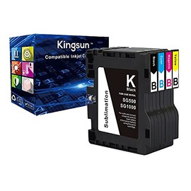 B-Series Sublimation Ink Cartridge Compatible for Sawgrass Virtuoso SG500 SG1000 Printer (1 Black, 1 Cyan, 1 Magenta, 1 Yellow, 4-Pack) B-Series