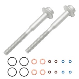 Attisfiera WHT000884 Fuel Injector Seal and Bolts Repair Set for A1 A3 Altea Ibiza Leon Toledo Fabia O-ct-av-ia Roomster Caddy Po-lo 03L130277B A2C59513554