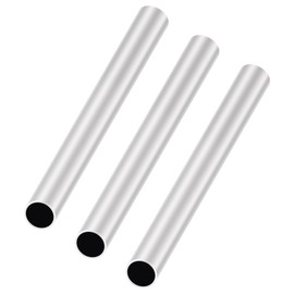LAVMHAB 6063 Aluminum Tube 18mm OD x 16mm ID 1.0mm Wall Thickness 200mm Length, Aluminum Round Tubing Seamless Straight Pipes (3pcs)