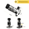 WOOLUCK® Pack of 3 Spreader Wheel Bearing Housing, Shock Absorber