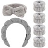AOPRIE SPA Headbands for Washing Face Makeup Headbands with Bow