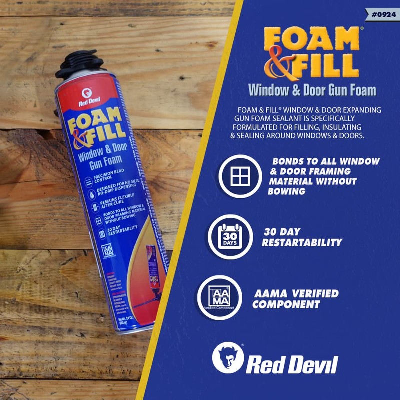 Red Devil 0924 Spray Foam & Fill Window & Door