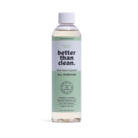Better Than Clean Unscented All Purpose Cleaner Concentrate - Plant-Based, Non-Toxic, Multi-Surface, Fragrance Free Cleaning Products - Pet Safe Cleaner - 8oz Makes 4 Bottles