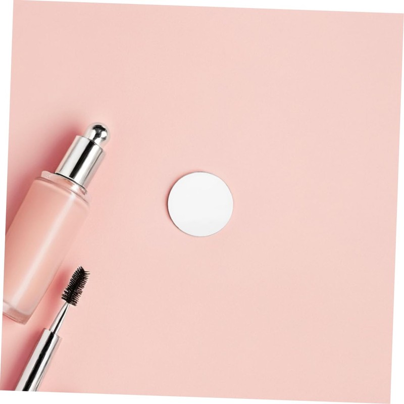 Healeved 20pcs Small Round Glass Mirrors Circle Glass Mirrors Tiles