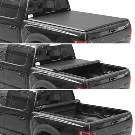 Kikito Vinyl Soft Roll-Up Tonneau Cover Truck Bed for 2009-2025 Ram 1500 5.7ft (67.4in) Bed w/o Rambox