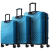 ROCKRAIN 3-Piece Hardshell Luggage Set: Modern ABS Spinner Suitcase with
