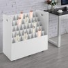 YIYIBYUS Blue Print Storage Organizer - Mobile Roll File Cart,