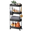 Pipishell Slim Storage Cart with Wheels - Bathroom Cart Organizer