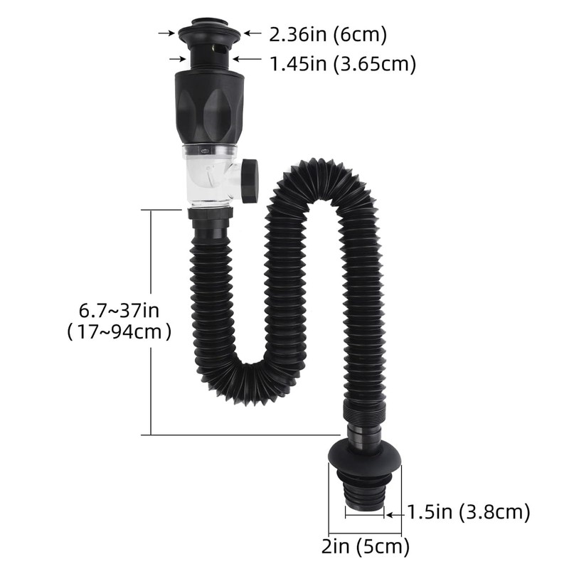 BCENG Sink Drain Kit with Waterproof Tape and Pop-Up Drain